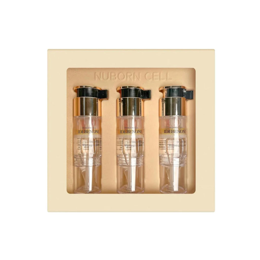 [Blanc Dubu] Nuborn Cell Idebenone Double Shot Ampoule 22% | Dual-Agent Fresh Mix Serum for Radiance, Firmness & Even Skin Tone | Niacinamide + Glutathione + Collagen