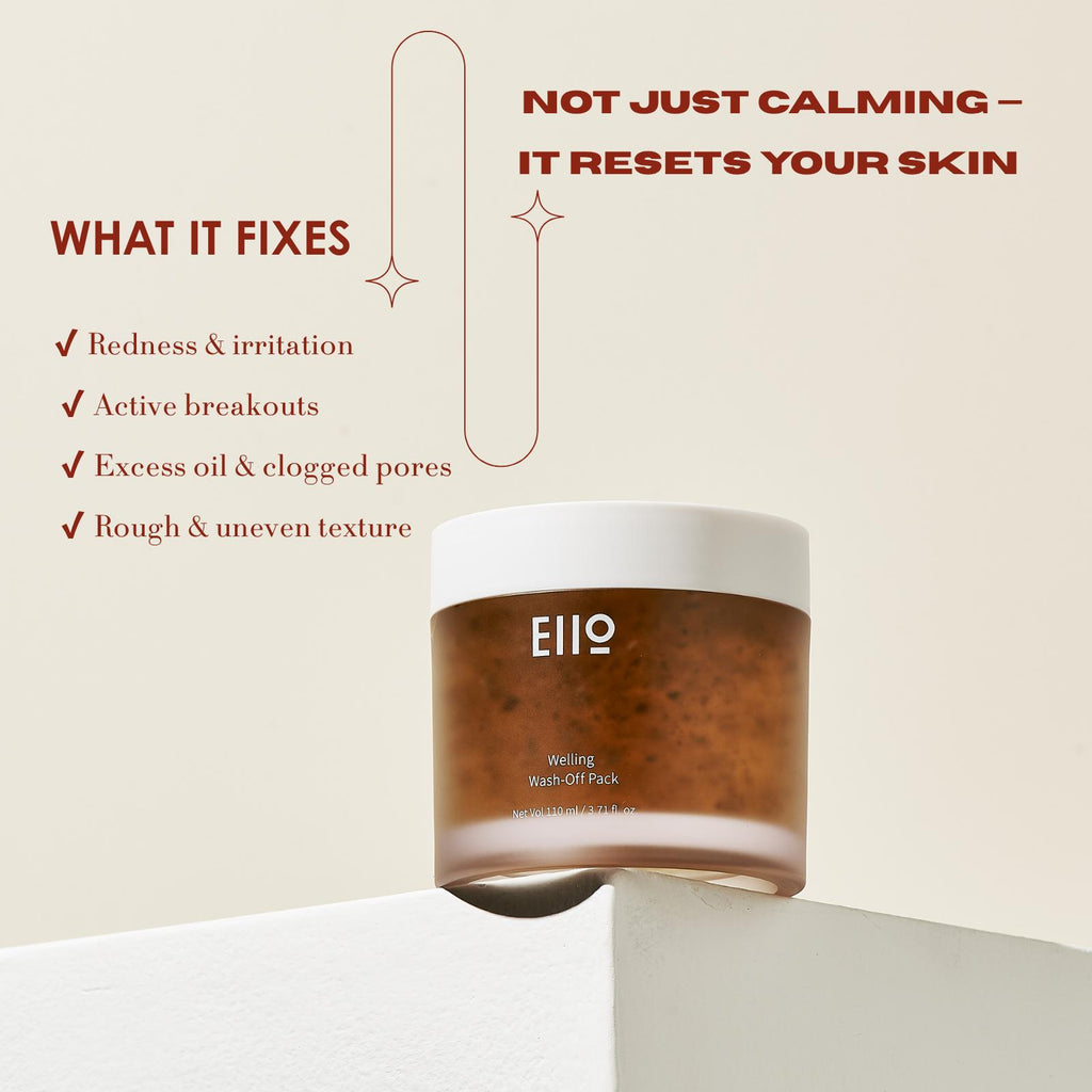 Korean Soothing EIIO Wash-Off Mask – Pore Care, Skin Barrier Repair & Deep Hydration (Aloe + Centella + Tea Tree) for Sensitive Skin