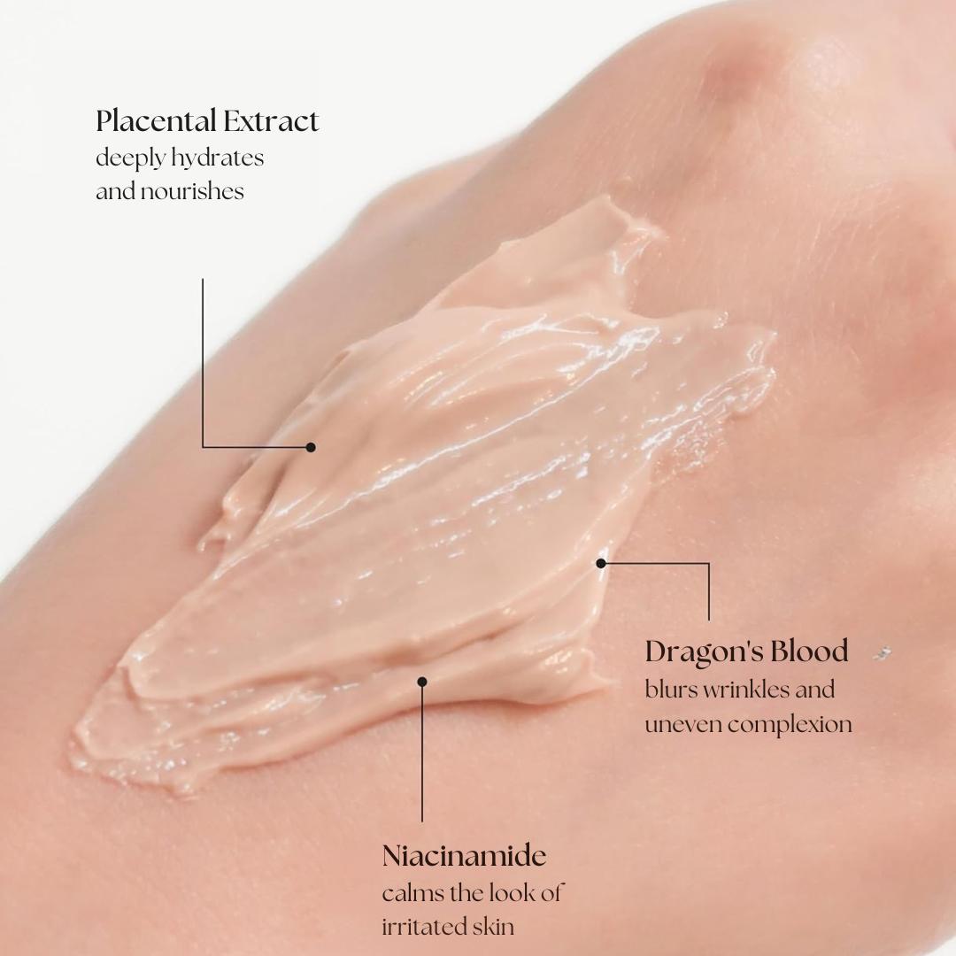 [Blanc Dubu] Nuborn Cell Placenta Stem Cell Intensive Repair Cream | Dragon Blood Cream with Placental Extract | Collagen Korean Skin Care for Glass Skin 50ml (1.69 fl oz)