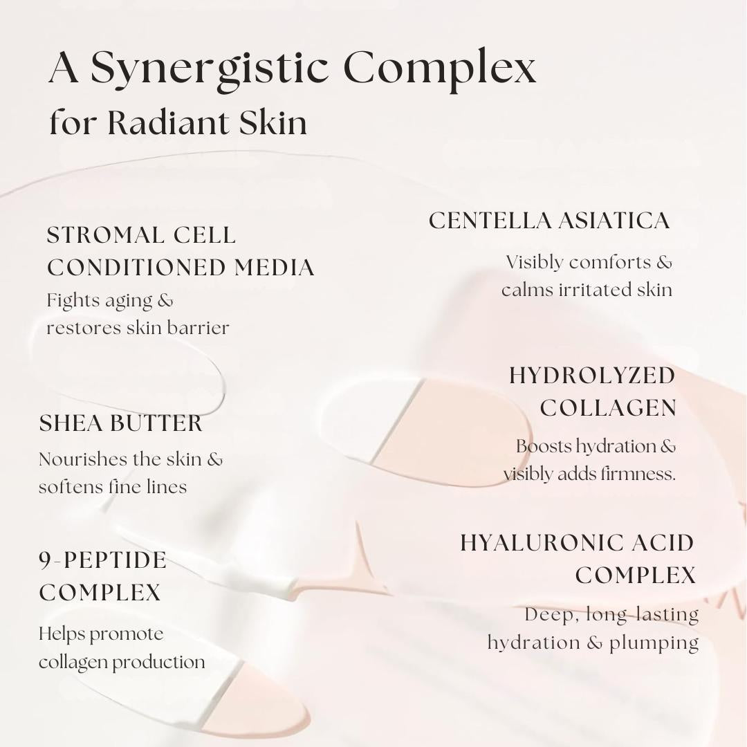 [Blanc Dubu] Nuborn Cell Hydrogel Collagen Mask | Hydrating Face Masks with Peptides & Hyaluronic Acid | Collagen Face Mask Overnight for Glass Skin | Face Masks Korean