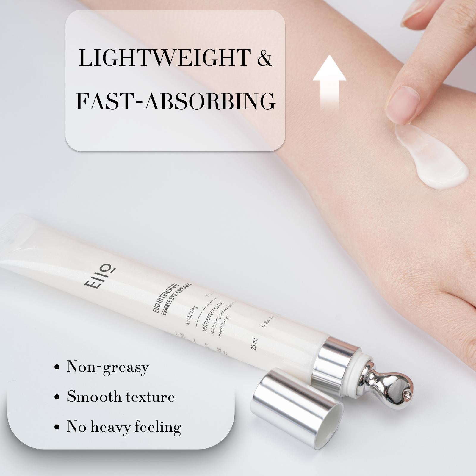 EIIO Korea Anti-Aging Eye Cream | Rapid De-puffing & Brightening Eye Essence | Firming Collagen Booster for All Skin Types