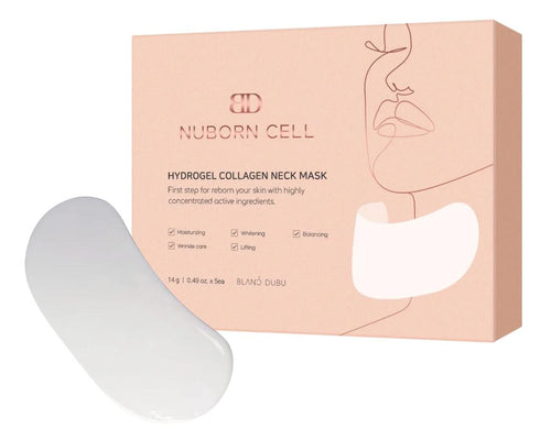 1PC Nuborn Cell Hydrogel Collagen Neck Mask – Firming & Hydrating Hydrogel Anti-Aging Care